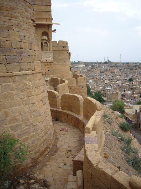 Travel - India - Rajasthan - Jaisalmer - The Red Fort - The Bastion Walls